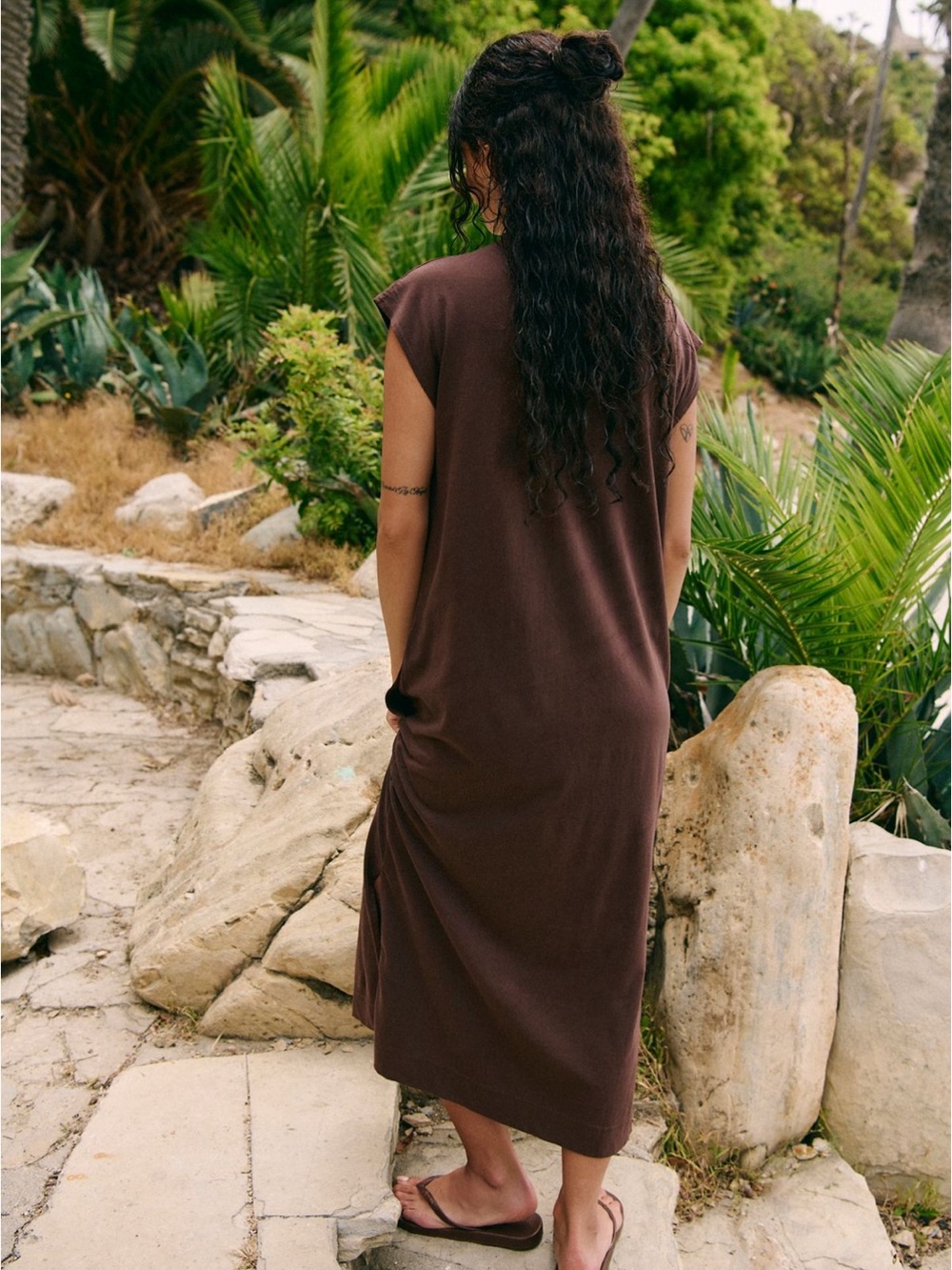 Free People All Day Long Midi Dress size Medium - Picture 2 of 7